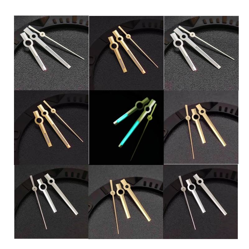 Mod 2824 Sterke Blauwe Lichtgevende Datum Horloge Wijzers 8215 Pointer Past voor RLX 8215 8213 2824 2836 Mechanische Beweging