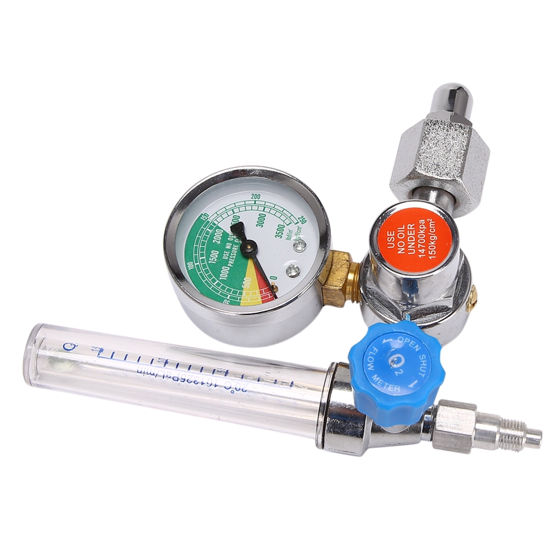 Zuurstof Flowmeter Manometer Zuurstof Flowmeter Zuurstof Druk Valve Regulator 0-10L/Min G5/8