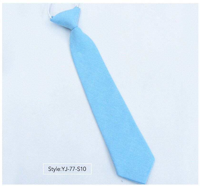 Ties for Children Cotton Solid Neck Tie Boys Girls Students Kid Necktie Performance Photograph Graduation Ceremony: YJ-77-S10