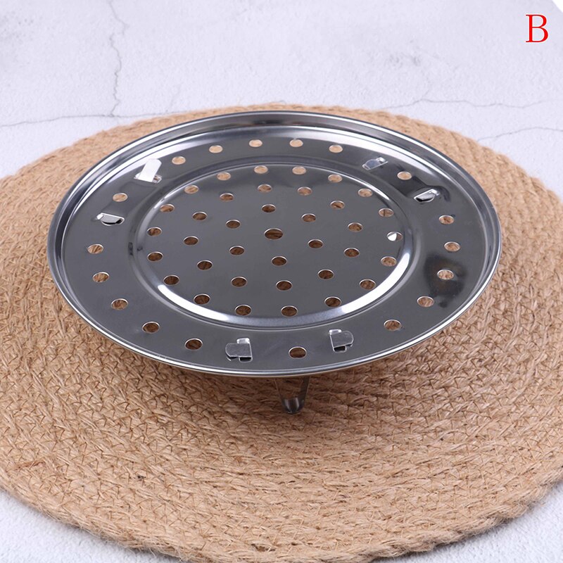 1pc Stainless Steel Steamer Rack Insert Stock Pot Steaming Tray Stand Cookware Tool: B