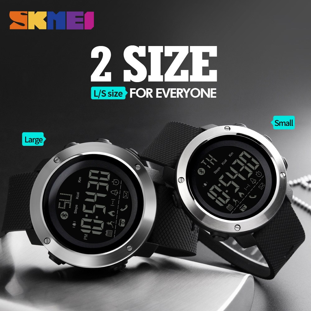 Skmei herenhorloges sport calorie-oproep herinnering bluetooth afstandsbediening camera waterdichte polsband sport polshorloge zegarki