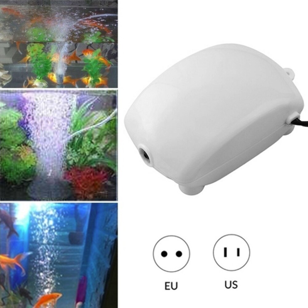 Portable Fish Tank Increasing Oxygen Pump Air Flow Maker Machine Ultra Low Noise Aquarium Air Compressor Aerator Pump Equipment