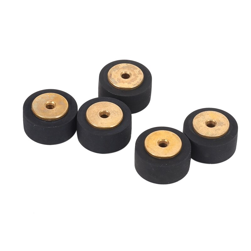 5Pcs 13X8X2.0 Card Seat Audio Belt Pulley Copper Shaft Press Pulley for Tape Recorder Radio/Amplifier