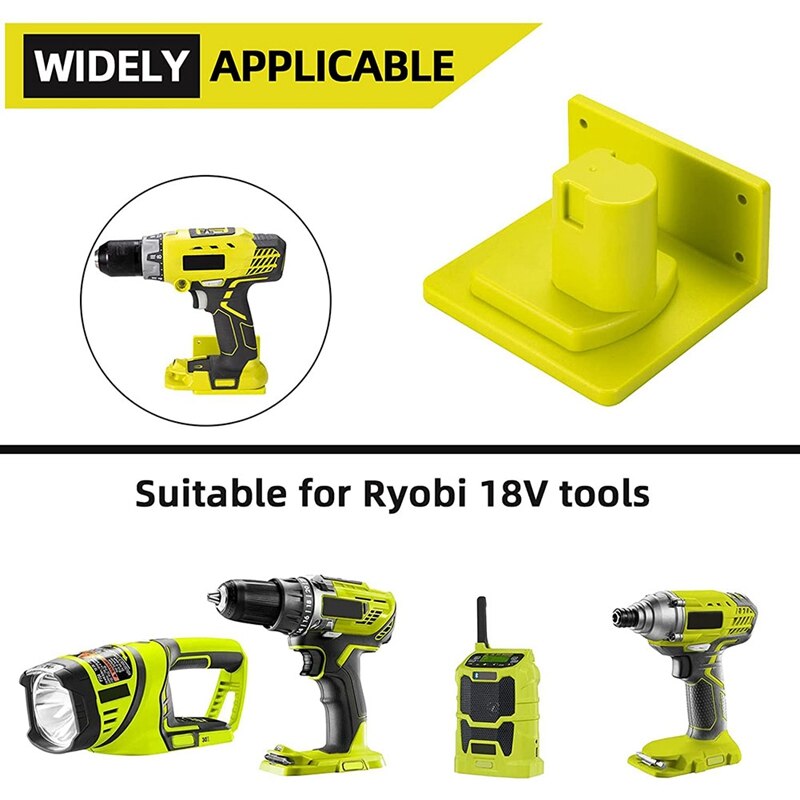 10Packs Tool Holder Dock Mount Compatible With Ryobi 18V Drill Tools Holder Hanger - View #4