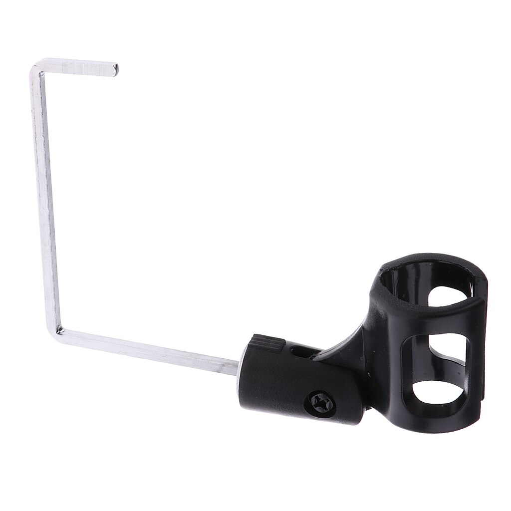 4 x 4mm tooyful duurzame ijzeren saxofoon microfoon clip houder standaard saxofoon podium alt/tenorsaxofoon vervangende accessoire zwart