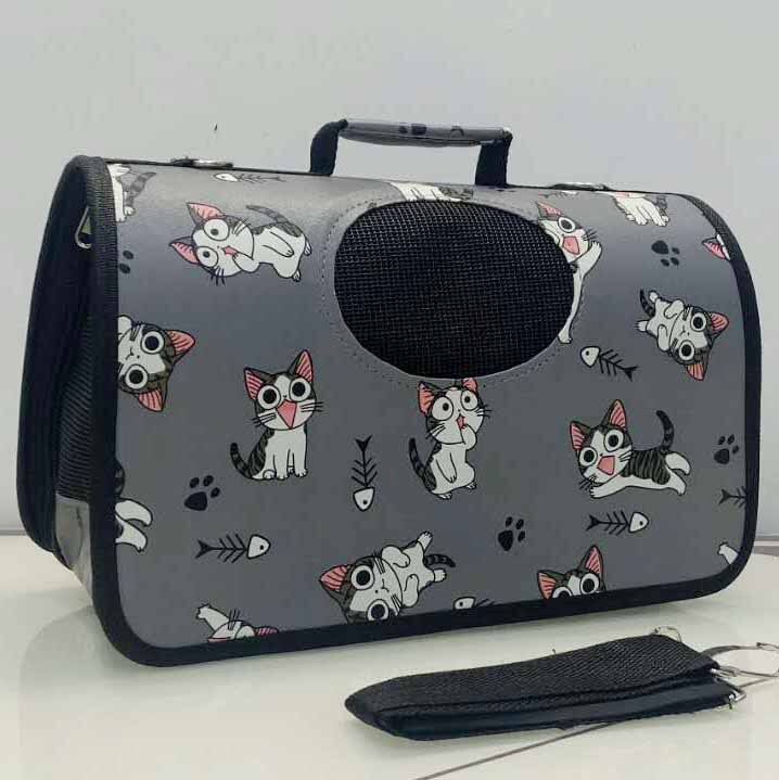 Dog Cat Carrier Backpack Travel Breathable Pet Bag Out Folding Shoulder Messenger Bag for Small Dogs Pet Suppliers: 9 / L(40x21x27cm)