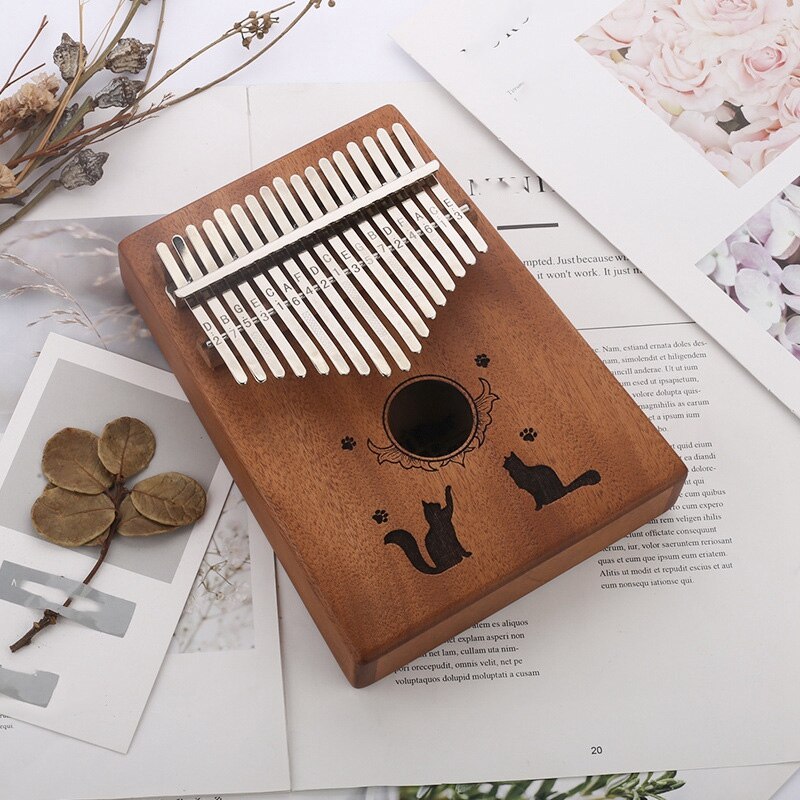 17-clave Thumb Piano niños Kalimba Africana bolsillo instrumento Musical de madera de Piano de pulgar Kalimba