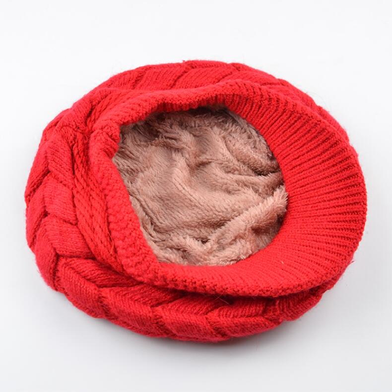 Winter Vrouwen Winter Luxe Dot Hoed Vrouwen Hoeden Elasticiteit Hoge Elasticiteit Warme Caps Cap Hoed Meisje Cap effen Kleur Vrouwelijke