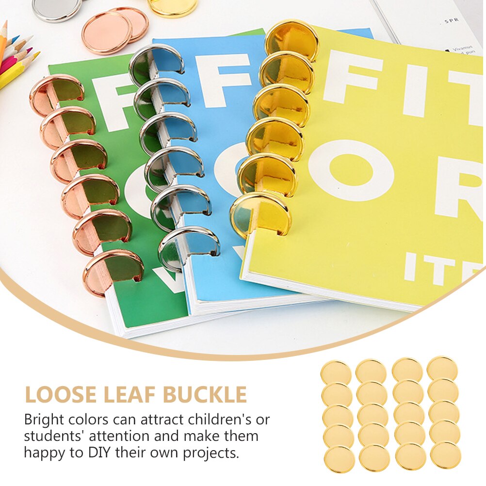 20Pcs Delicate Boek Bindmiddelen Disc Bindmiddel Ring Binding Discs Disbound Uitbreiding Discs