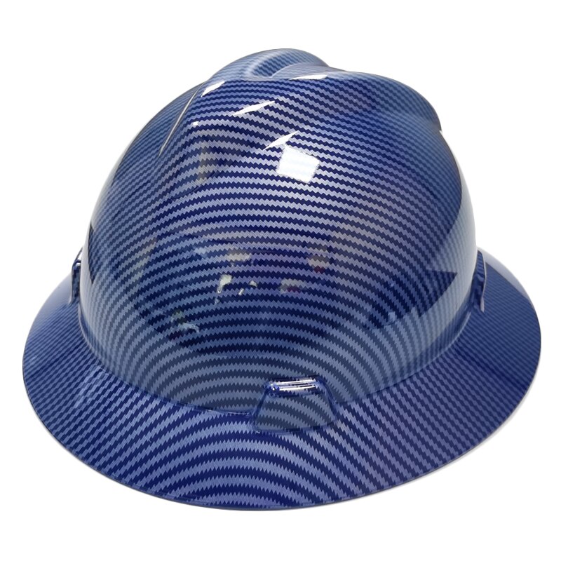 DARLINGWELL Full Brim Hard Hat Construction Work Safety Helmet Carbon Fiber Pattern Railway Metallurgy Mine Cap