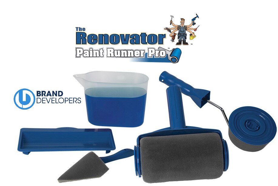 8 sztuk wielofunkcyjny robić użytku domowego dekoracja ściany wałek robić farby uchwyt pędzla narzędzie DIY łatwy pędzel robić malowania narzędzi