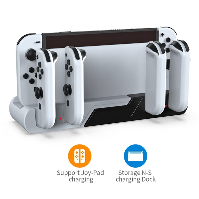 H052 Detachable Charging Dock Station Charger Holder Stand for Switch/Switch OLED