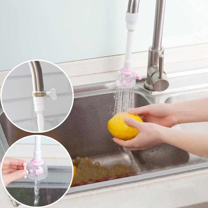 Kitchen Nozzle Extended Filter Water Saving Device Faucet Can Rotate 360 Degree Shower Head Anti-spattering Water-saving Tap