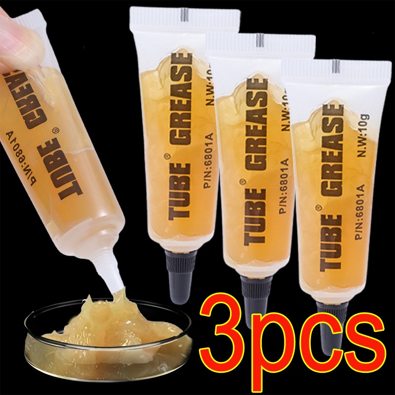 Graisse pour chaîne d'engrenage de roulement 10g, graisse pour engrenages de machines professionnelles, huile pour roulements, lubrifiant pour roues de vélo, graisse en plastique et Silicone
