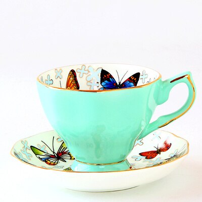 Tazas de café de cerámica para el desayuno, taza para la leche, té con bandeja, utensilios de cocina creativos, Prenest de boda y cumpleaños: Style 2