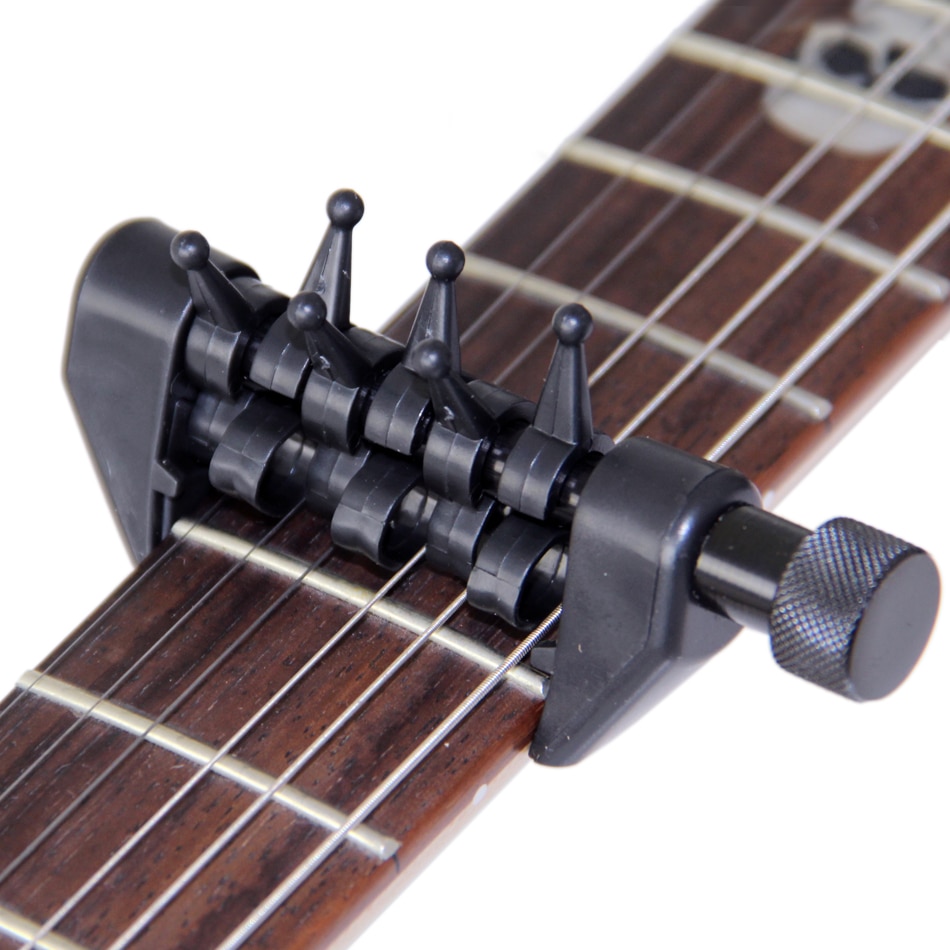 Zwart Flanger Flexi-Capo Portable Alternatieve Tuning Capo voor Gitaar Accessoires