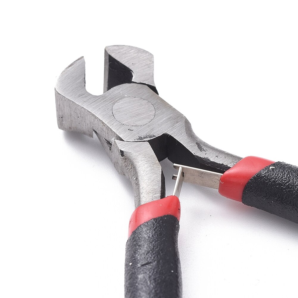 1pc 10.5cm lange, aus kohlenstoffgehärtetem stahl gefertigte endpolier- und schneidzange / endschneider für schmuckherstellung, geeignet für die bearbeitung von weichmetalldraht