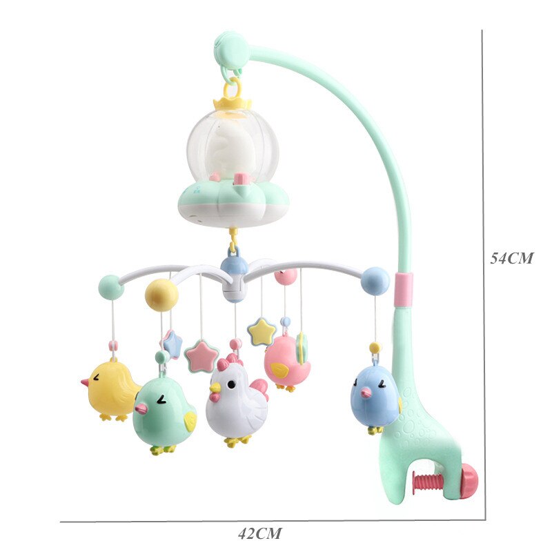 Baby rasseln Krippe Mobile mit Fernsteuerungs Musik Box Nacht Licht Drehen Neugeborenen beschwichtigen Schlaf Bett Spielzeug Infant Rassel Spielzeug