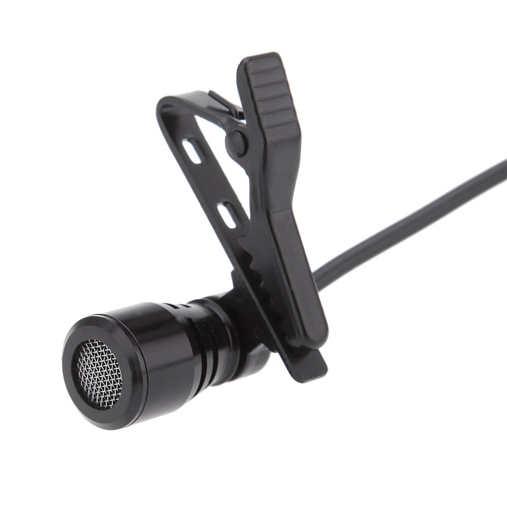 3.5mm Lavalier Clip Metal Mono Microphone Mic with Collar Clip for Lound Speaker Computer PC Laptop Mini Portable Microphone Mic