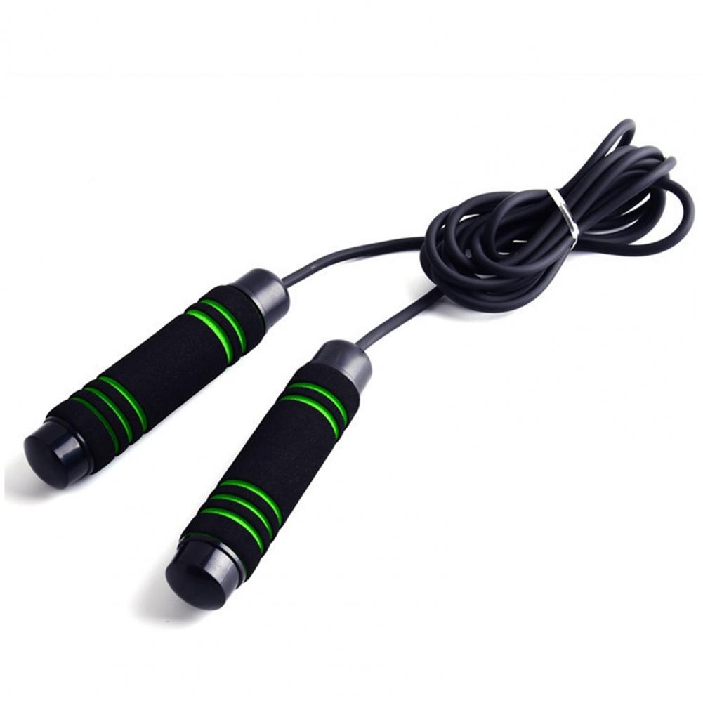 Rubberen Handvat Jump Rope Skipping Verstelbare Bodybuilding Oefening Fitness Tool