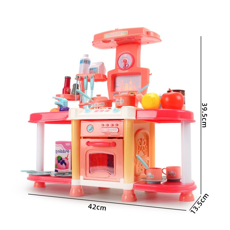 29Stck freundlicher Spielen Haus Küche Spielzeug einstellen Klang und Licht Klang Effekte freundlicher Kochen Reis Kochen Utensilien