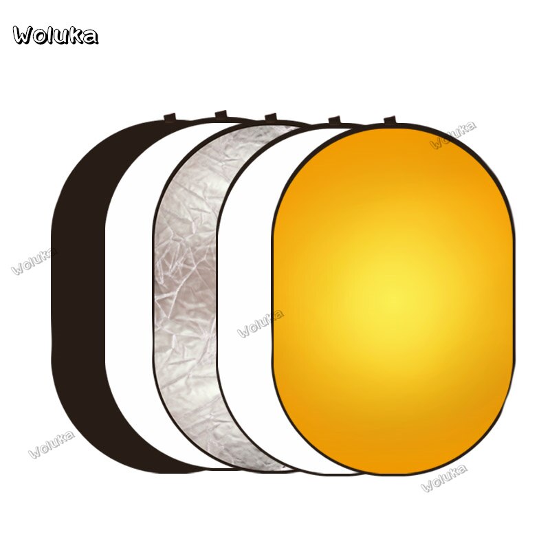 Oval Reflector 90*120cm Five-in-all flexo plate portable fill plate folding photographic plate CD50 T13