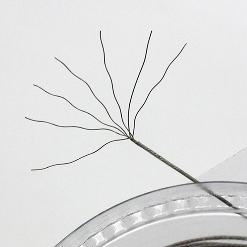 7 Strands Coated Braided Stainless Wire Fishing Rigging Material Coating Wire Leader Coating Jigging Wire Lead Fish Line