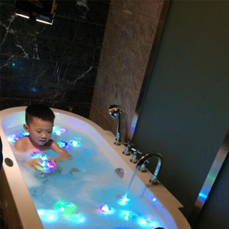 1 PC Baby Kids Toy Color Changing LED Light Children Interesting Bath Pool Toys