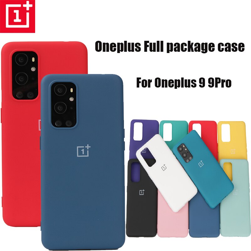 Oneplus 9 9pro flüssigkeit silikon fall für oneplus 9pro original schlank weiche rückseitige abdeckung one plus 9 9 pro silikon fall