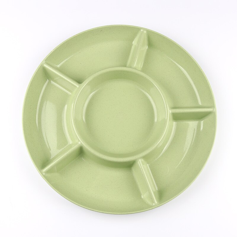 Bandeja para frutos secos, caja de almacenamiento para comida, 1 unidad de diámetro de 28,5 cm: green