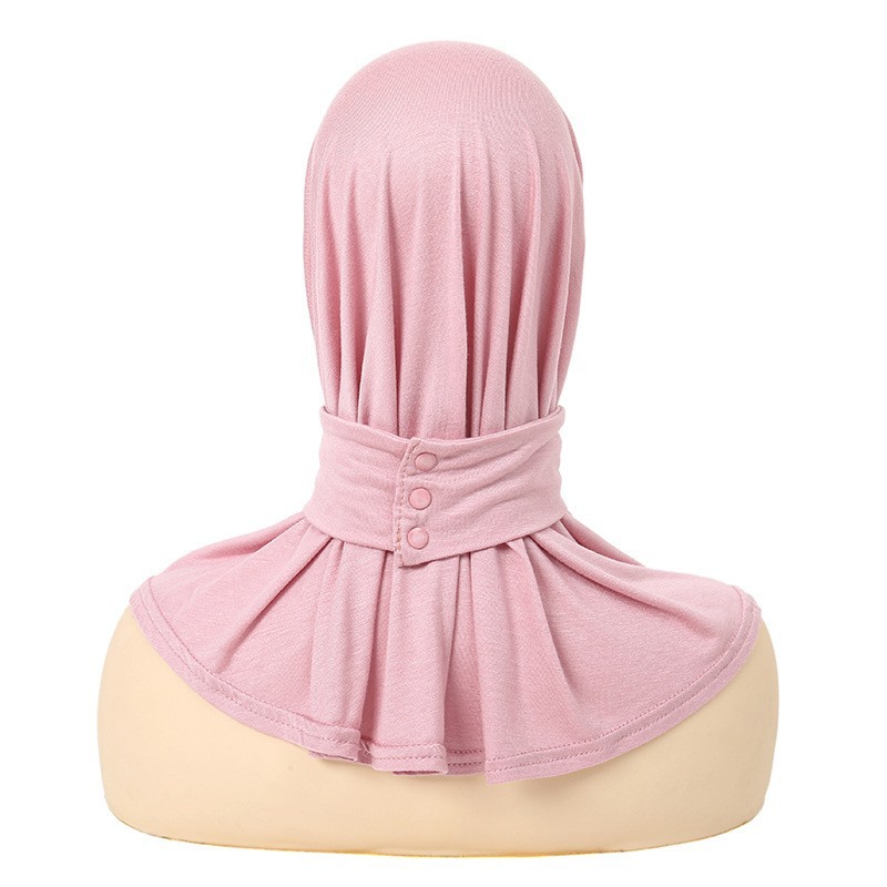 Classique Islam femmes prêt à porter Snap Fastener Hijabs pour femme couverture complète bandeau écharpe Turban casquettes Turbante Mujer