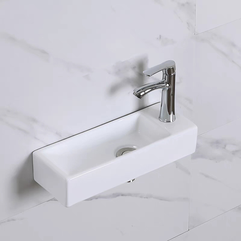 Small Size Mini Tabletop Basin Washbasin Wall Mounted Washbasin Small Wall Mounted Basin Extremely Narrow and Slender