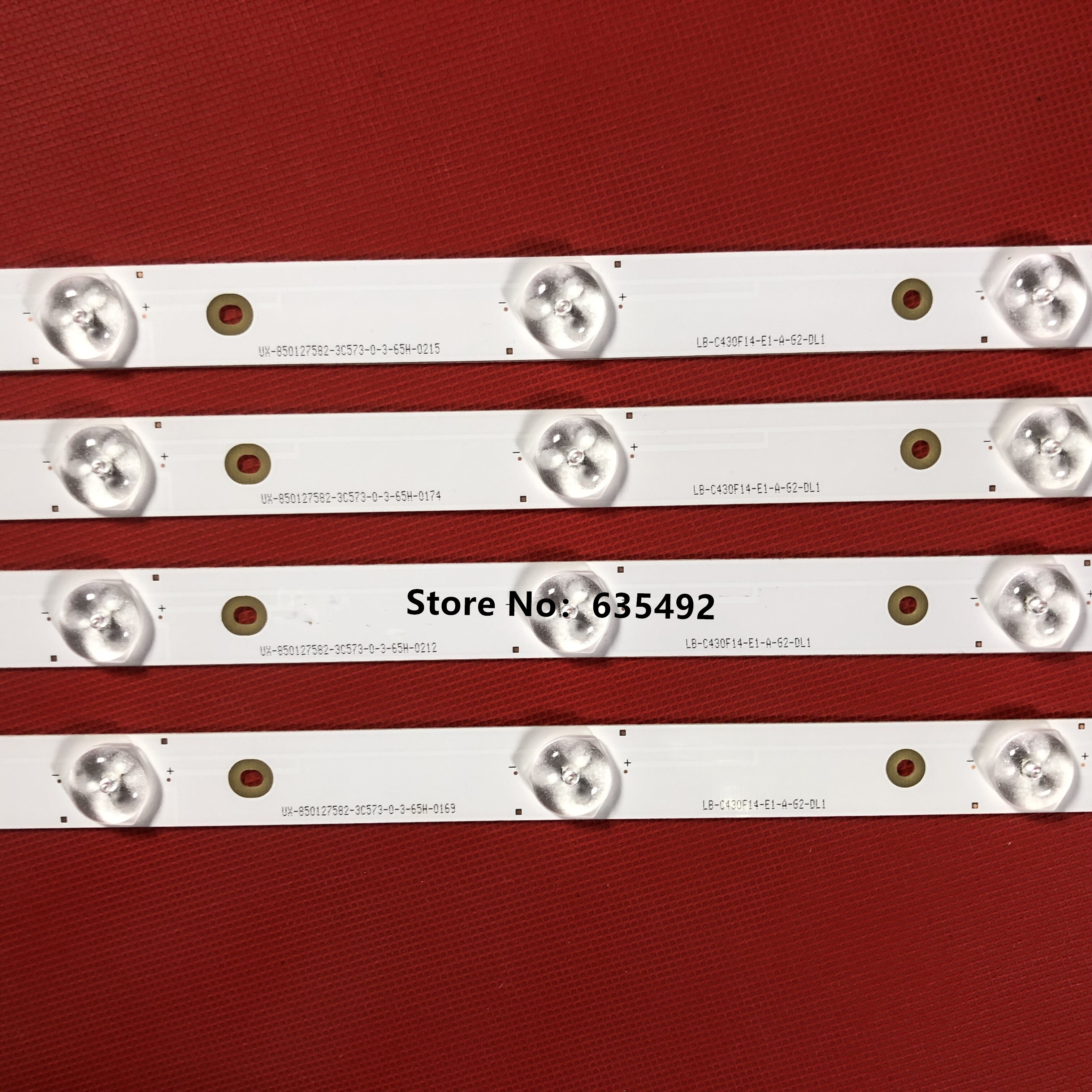 855mm led bakgrunnsbelysning 10 led r/l type for changhong 43 " tv led 43 d 7200i svj 430 a 07 lb-c430 f 14-e1- l -g1-se1 lb-c430 f 14-e1- l -g1-se2
