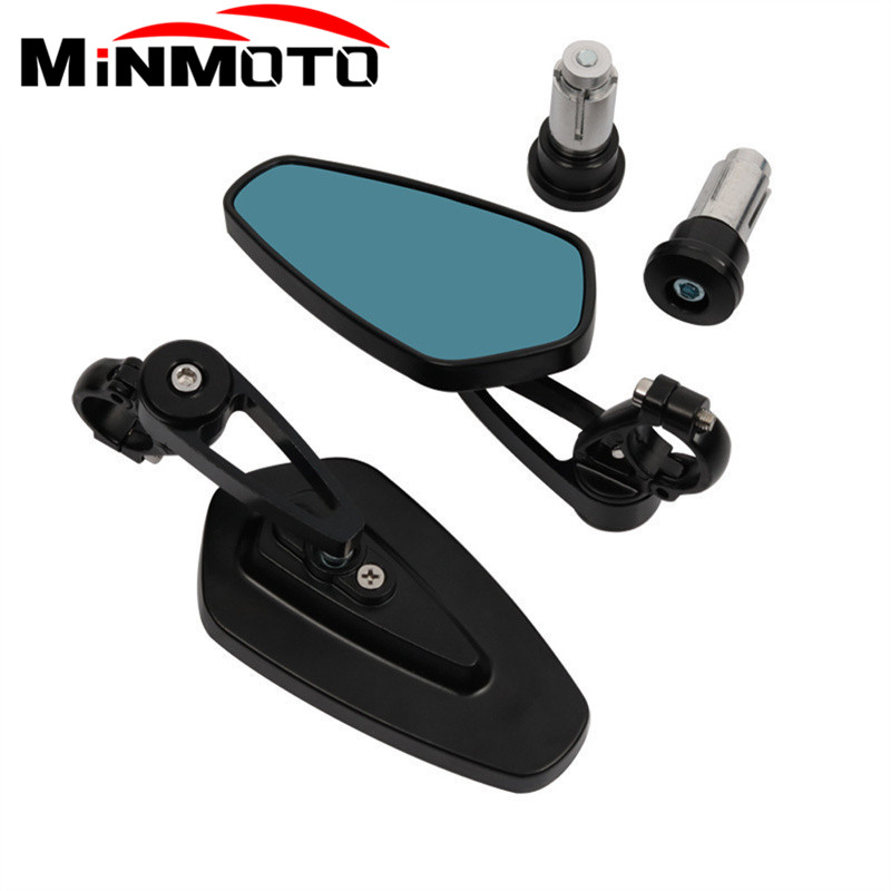 Espejo retrovisor CNC para manillar de motocicleta, espejos retrovisores para Bandit S650 600 650 1200 1250 1250S: Transparente