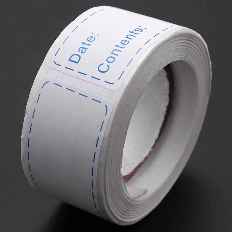 300Pcs Removable Freezer Labels 1 x 3 Inch Food Storage Stickers, Refrigerator Freezer Paper Label Easy Clean