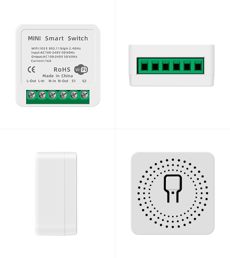 16A 10A Mini Smart Wifi DIY Switch Smart Home Universal Module Works With Alexa Google Home Smart Switch