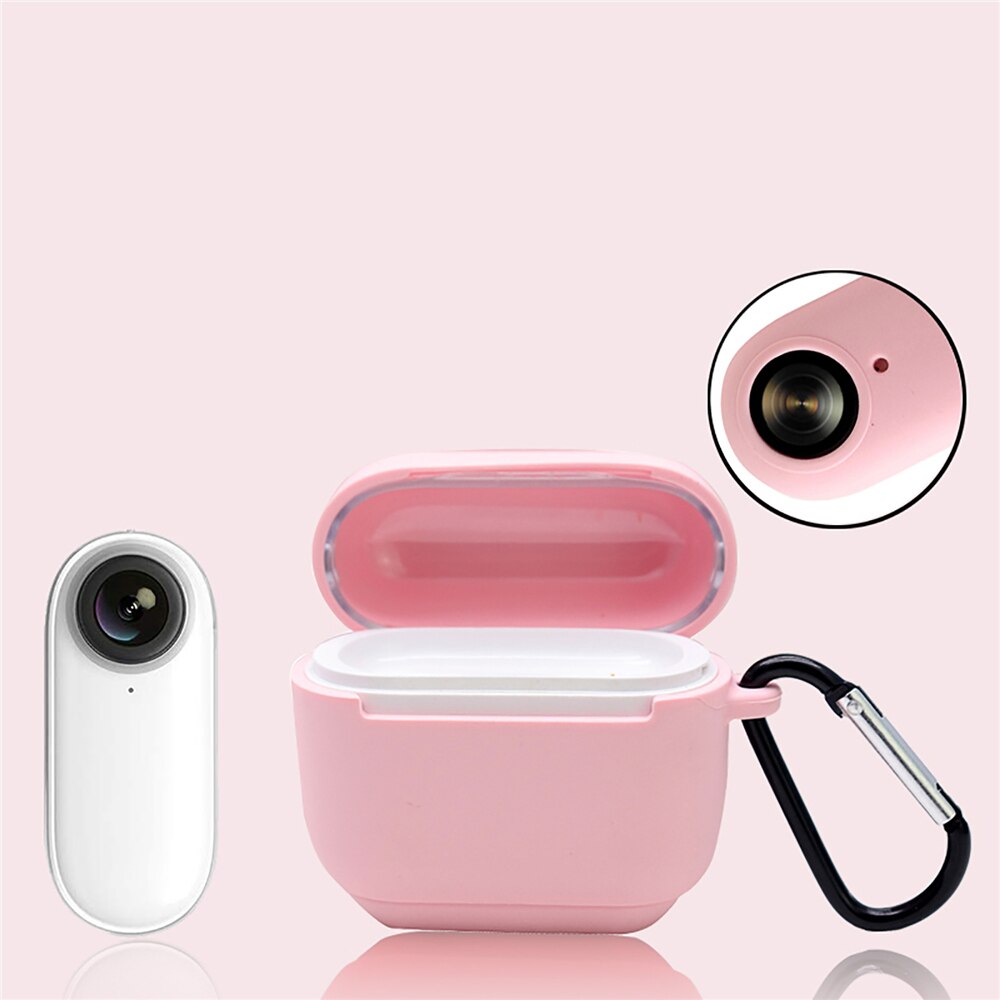 For Insta 360 Go Soft Silicone Camera Protective Case Charging Case with Buckle for Insta 360 Go Action Camera Accessories