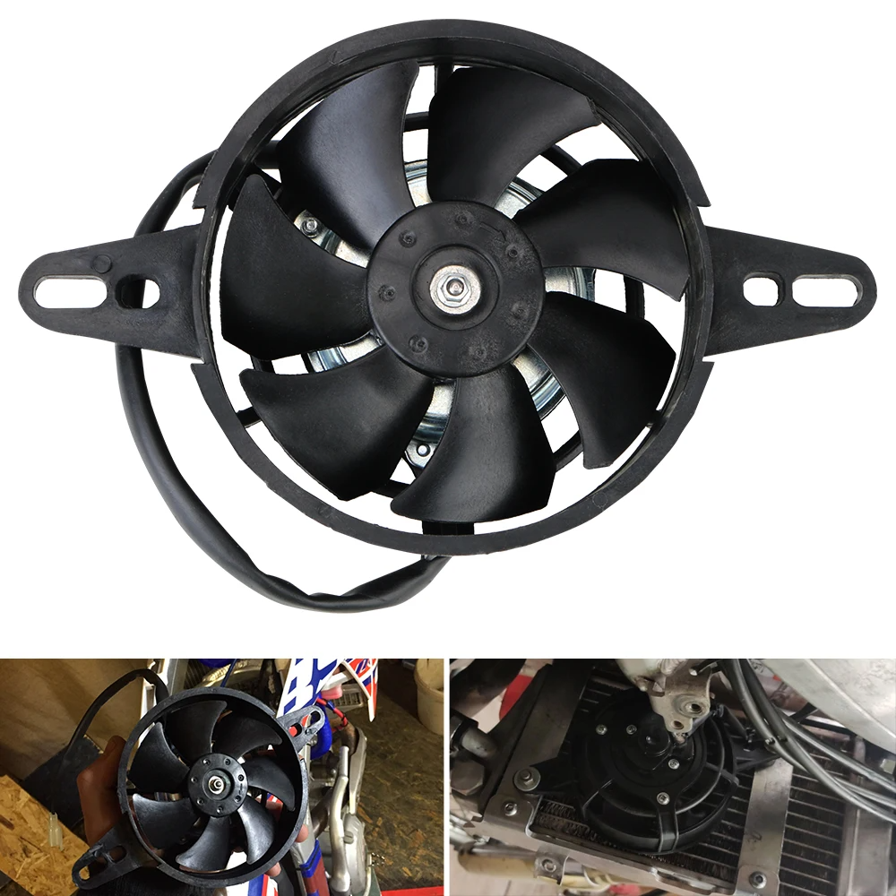 Enfriador de aceite para motor, radiador Universal automático, 200cc, 250cc para ATV, Quad, Kart, Motocross, piezas de motocicleta, ventilador de refrigeración