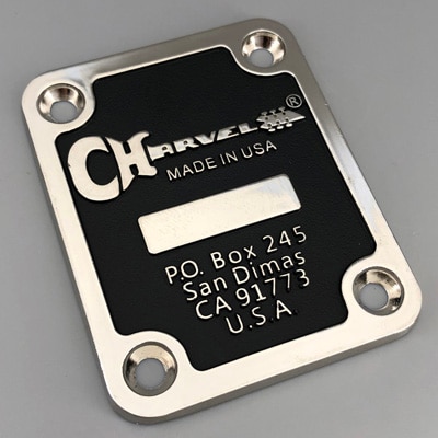 Charvel So-Cal Guitar NECK PLATE Random Serial Number San Dimas with Screws