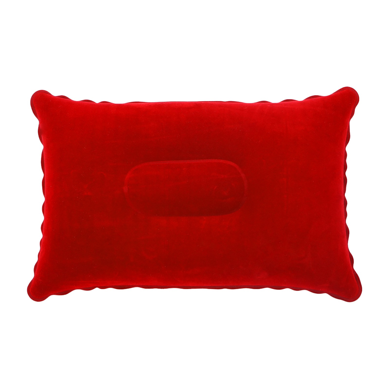 Coussin gonflable Portable de voyage, oreiller de camping, avion de plage, hôtel, repose-tête pour dormir: Red 