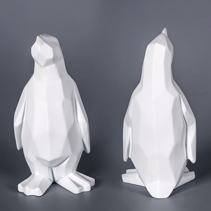 Nordisk pingvinharpiks model ornamenter håndværk enkel hjemmekontor skulptur geometrisk statue dyr pingvin abstrakt indretning