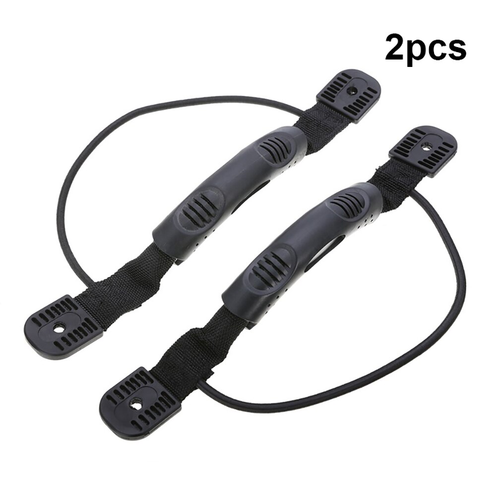 2 uds. Kayak de goma con mango para canoa, remo de montaje lateral para bote con cuerda elástica, accesorios para Kayak
