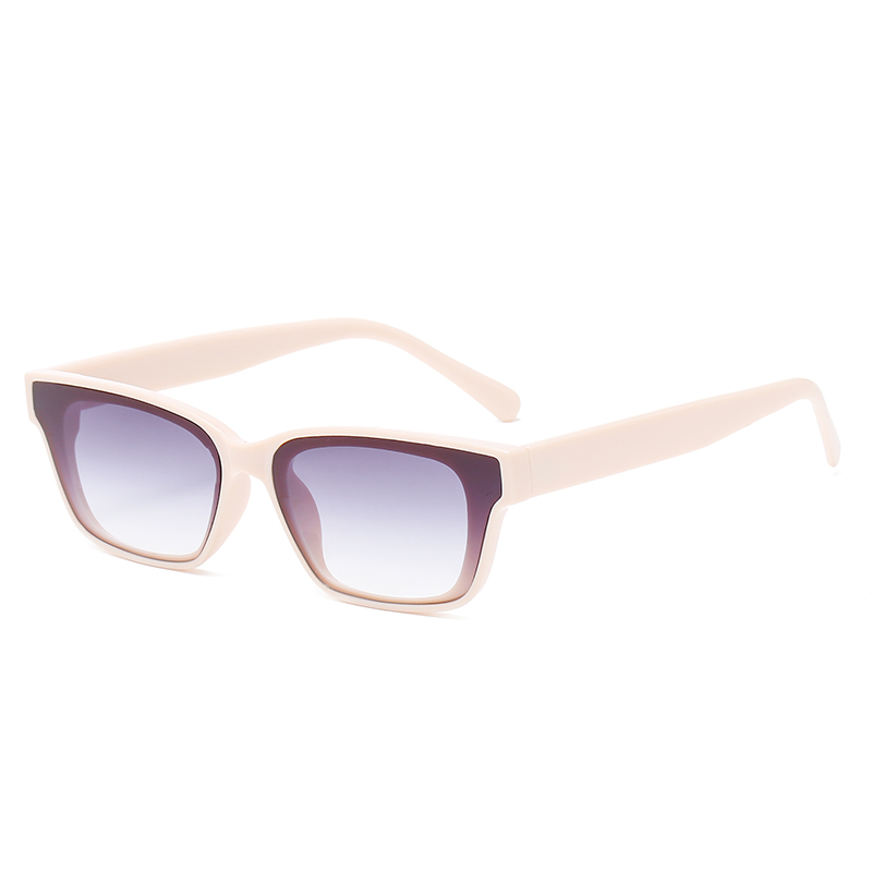 Gafas de sol rectangulares pequeñas Vintage para mujer, gafas de sol con montura negra cuadrada de viaje con de Retro a la para mujer UV400: Rosa