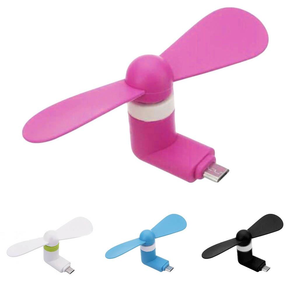 Mini ventilador de refrigeración por aire para teléfono móvil Android, OTG, Micro USB, silencioso, portátil, para verano