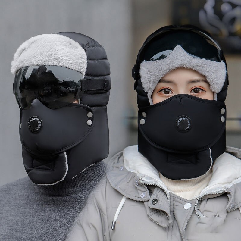 Warm Hood Cap Winter Hat Mannen Vrouwen Mode Bril Cover Waterdicht