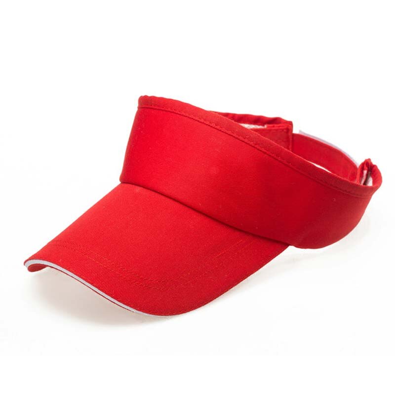 Buitensport hoeden sport tennis petten mannen en vrouwen lege top golf pet zon baseball pet paardenstaart baseball pet: Rood