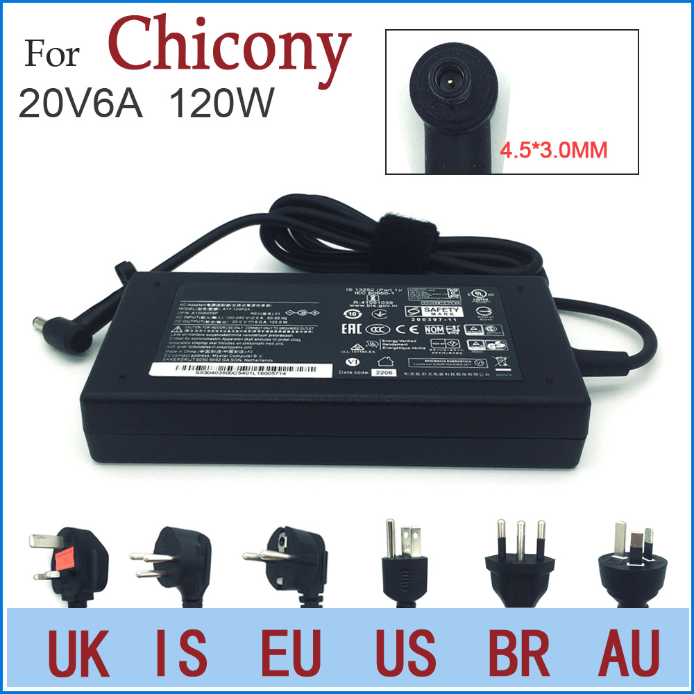 Oryginalny zasilacz sieciowy 120wv do 6a msi cyborg 15 a12vf-272us a12vf-043us a12 20 -276us a13ve-218us