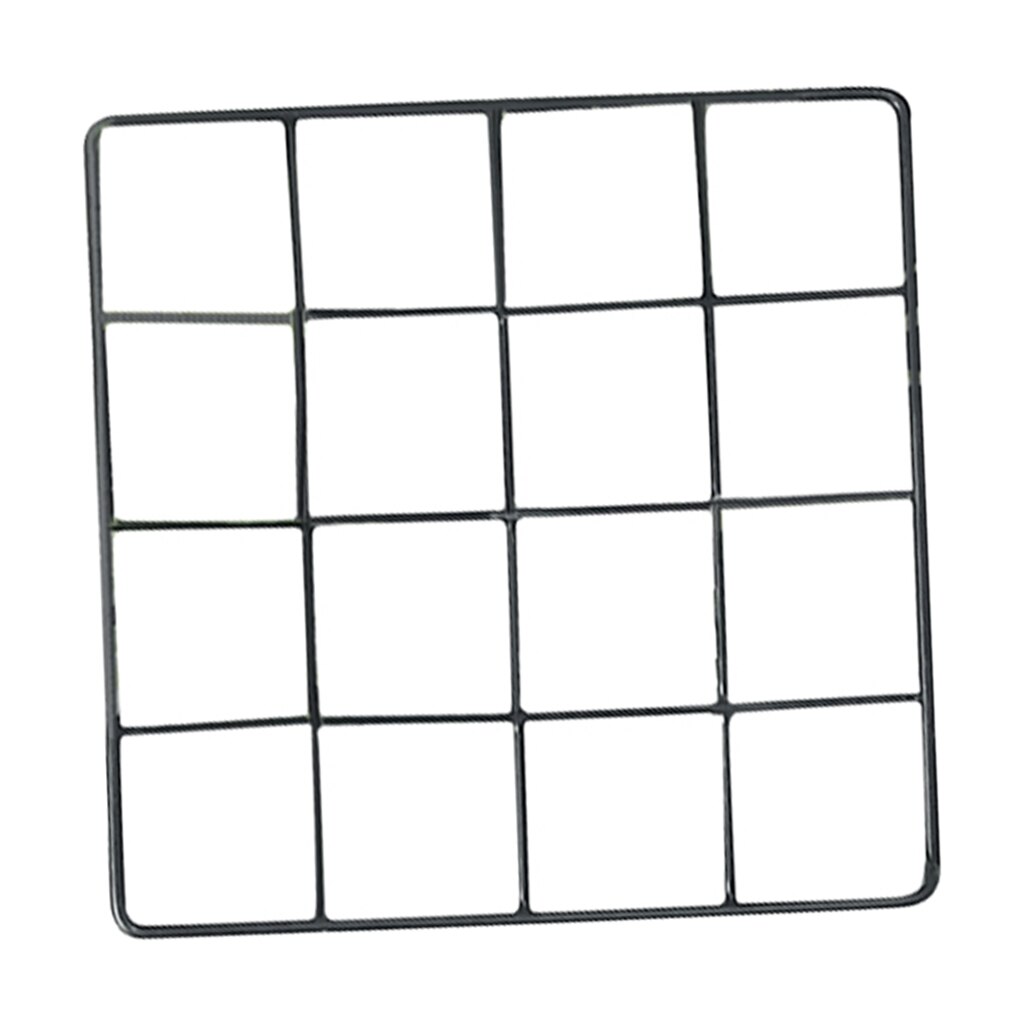 Wire Grid Panel Photo Wall Vinyl Art for Home Decoration , 20x20cm