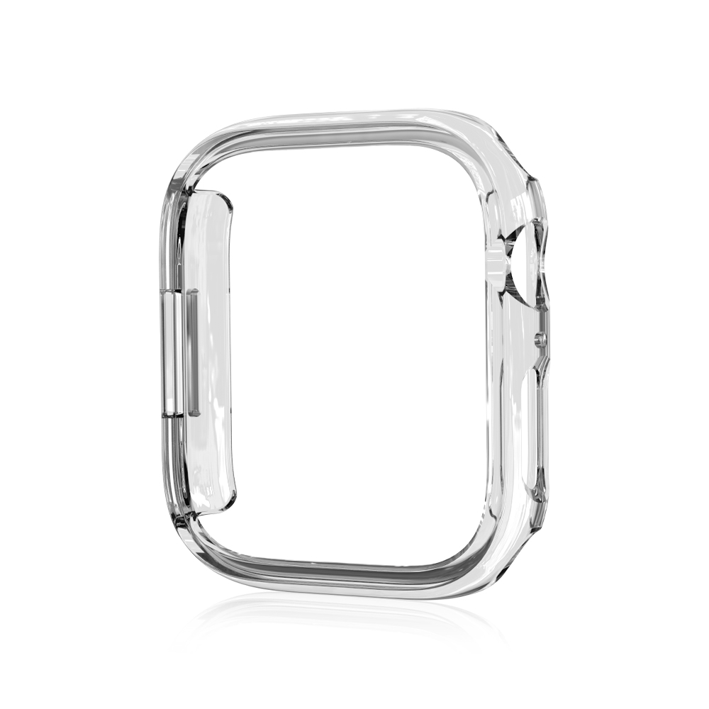 Matte Case For Apple Watch 44mm 40mm 41mm 45mm Hollow out Screen Protector PC Frame Cover apple watch Series 9 8 7 6 5 4 se: Rose Gold / 1.9 Inches & Under