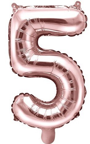 Ballon 100 Cm 40 Inch Nummer 5 Rose Goud Folie Folie Kan Worden Opgeblazen Met Lucht Of Helium Super Tough decora Fiesta
